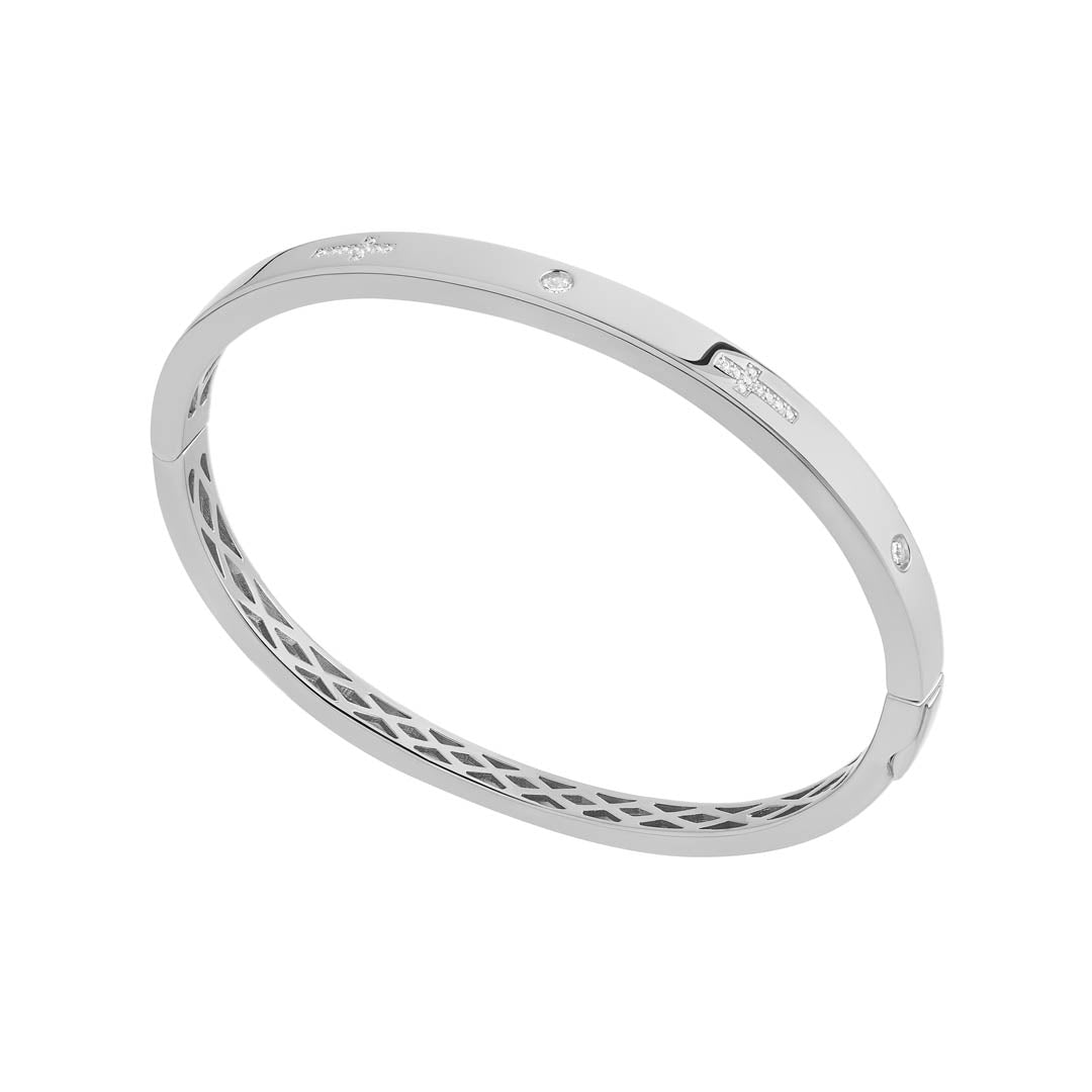 Silver CZ Bangle – NJO Designs