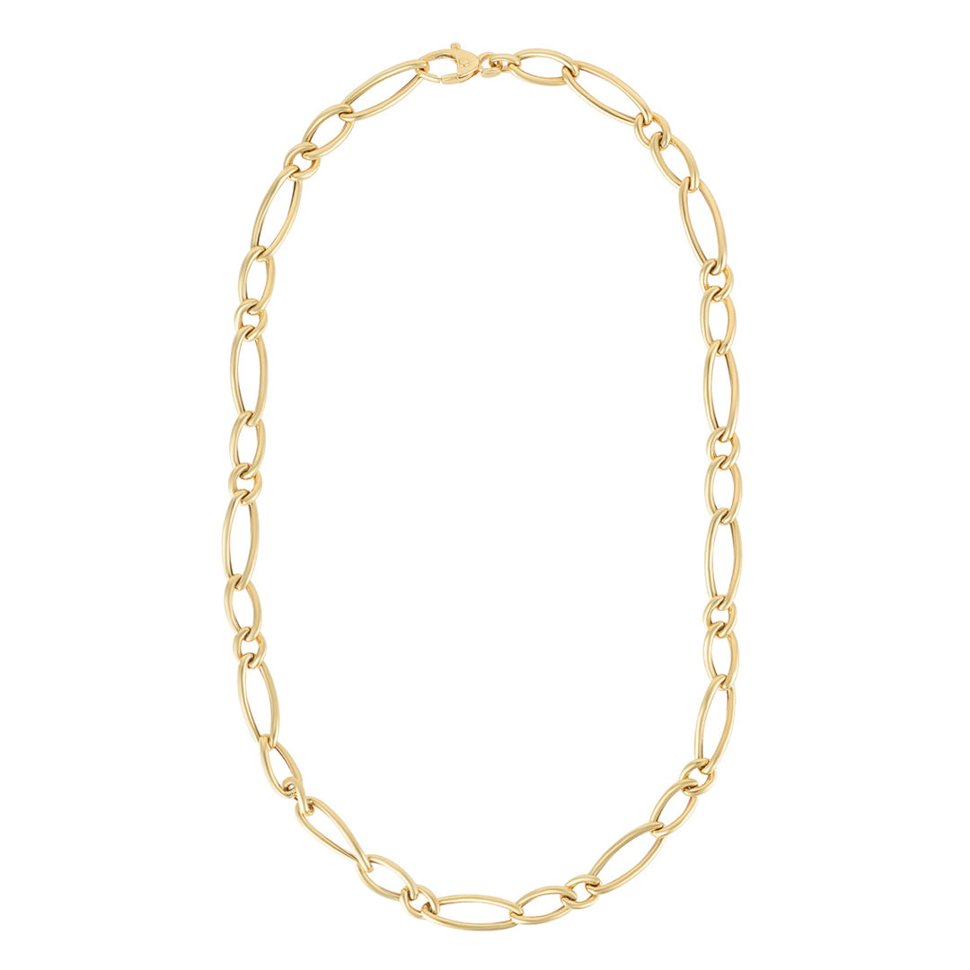 gold figaro necklace
