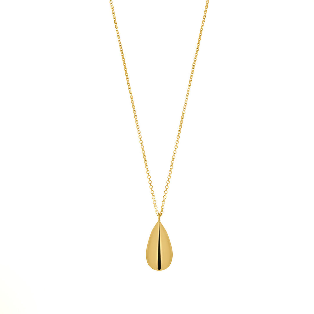 9ct gold teardrop necklace