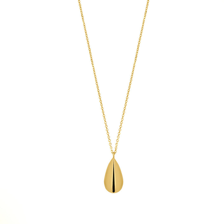 9ct gold teardrop necklace