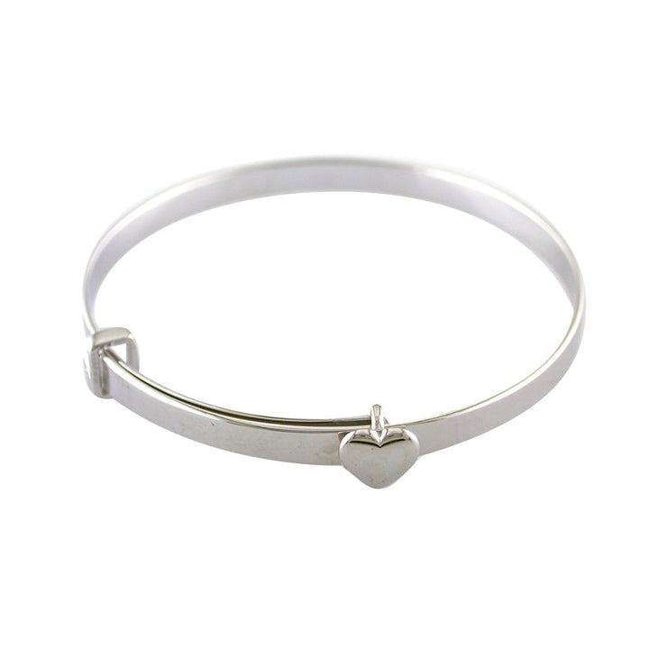 simple design sterling silver bangle bracelet 