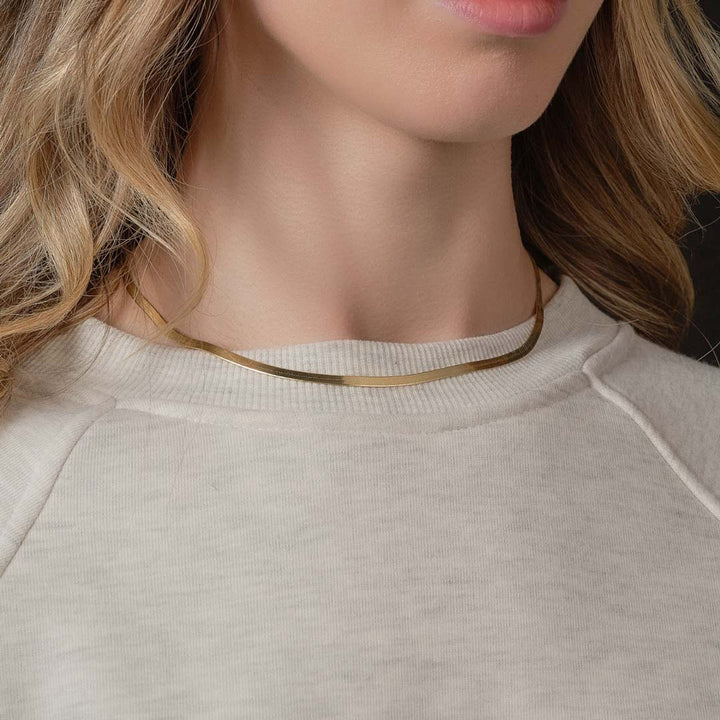 Gold Plated Snake Chain Necklace