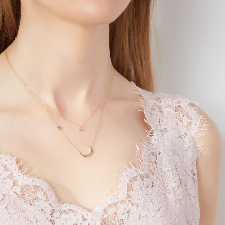 9ct Gold North Star Necklace