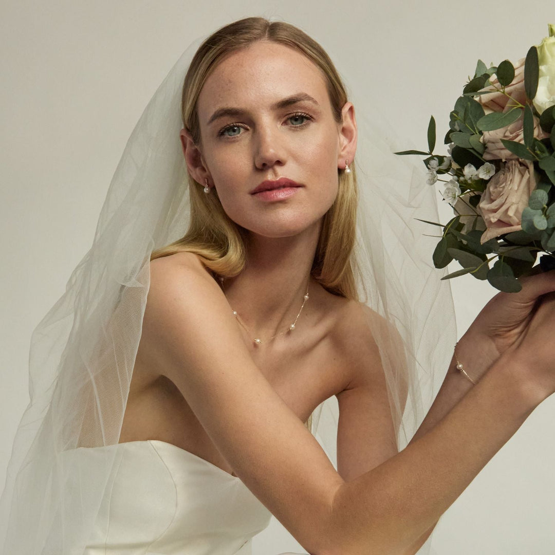 bridal model wearing jewellery