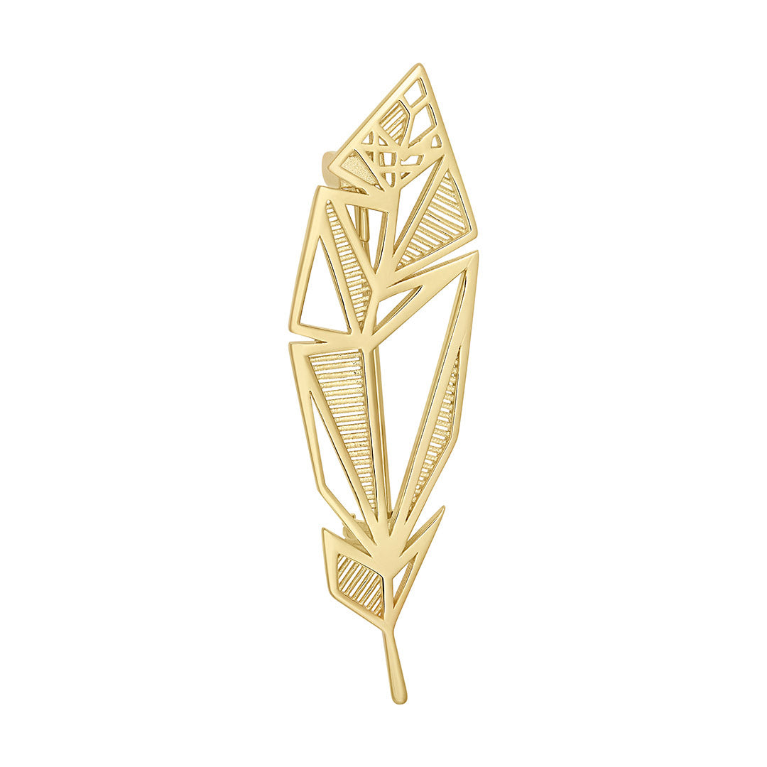 gold plated filigree rose brooch
