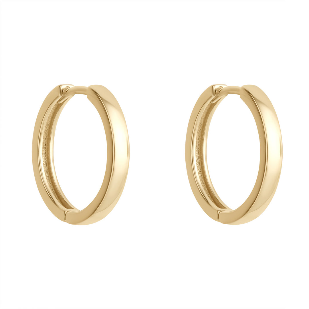 Gold 15mm Hoop Earrings