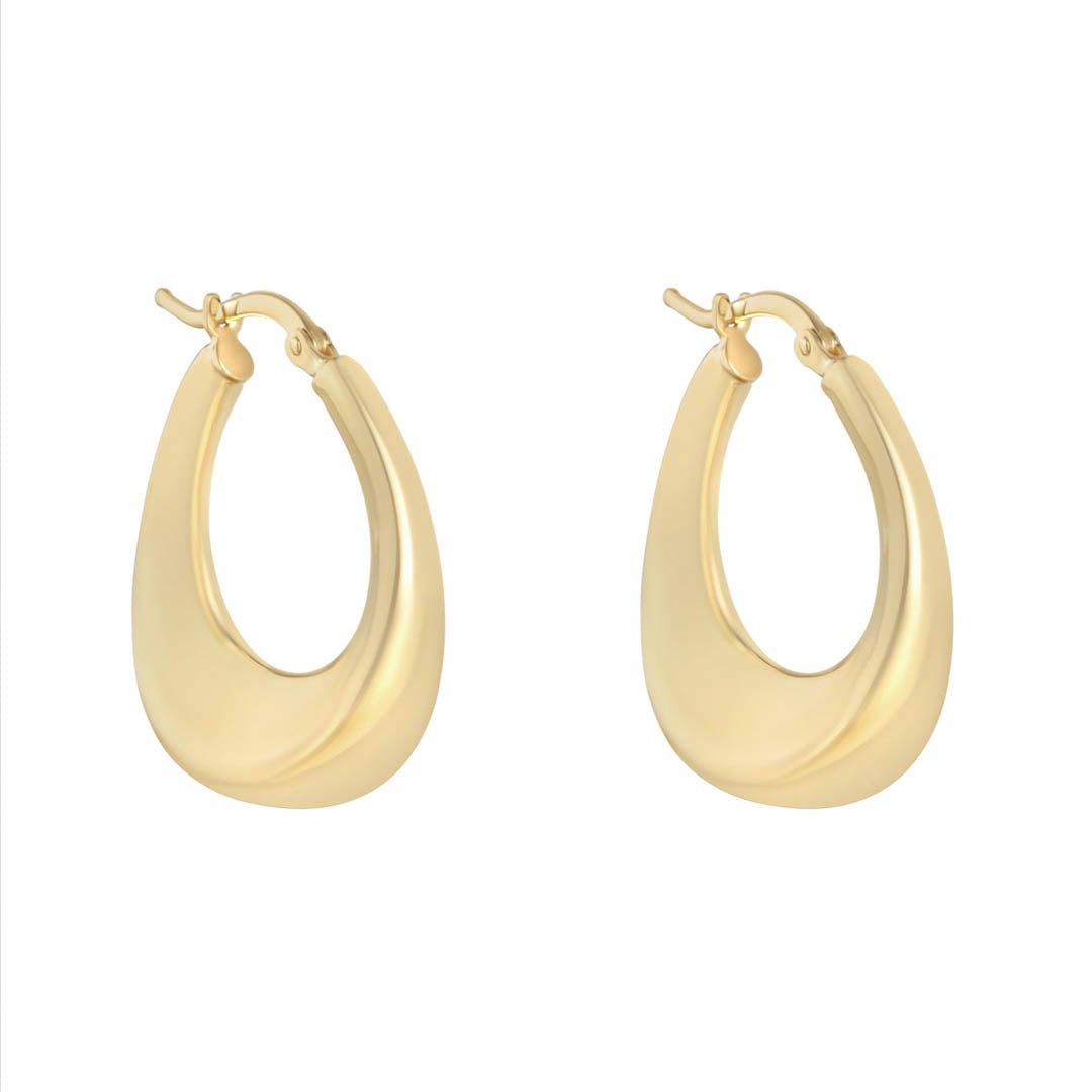 gold graduated hoops