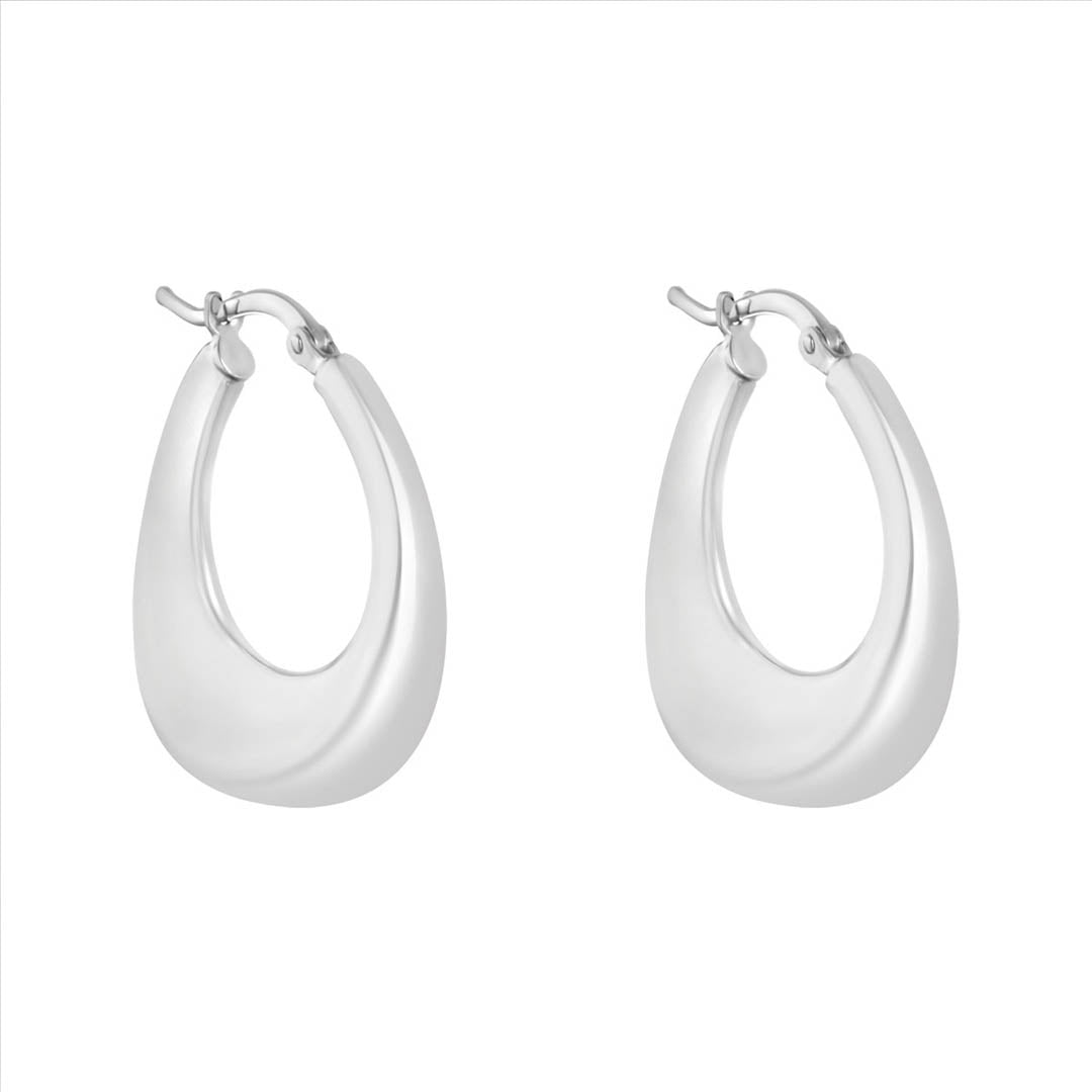 silver graduated hoops