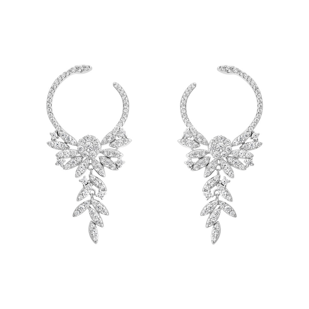 silver chandelier earrings