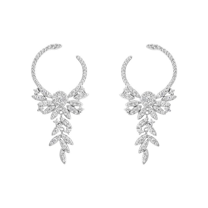 silver chandelier earrings