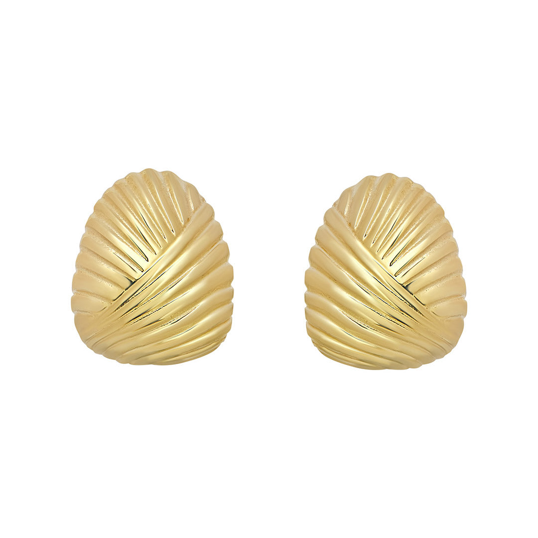 gold plated half hoop earrings