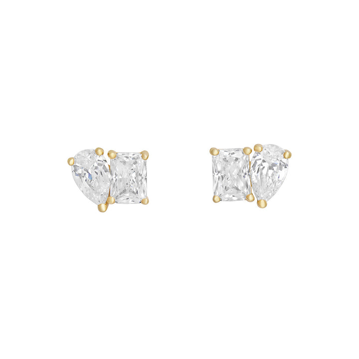 gold plated amante stud earrings
