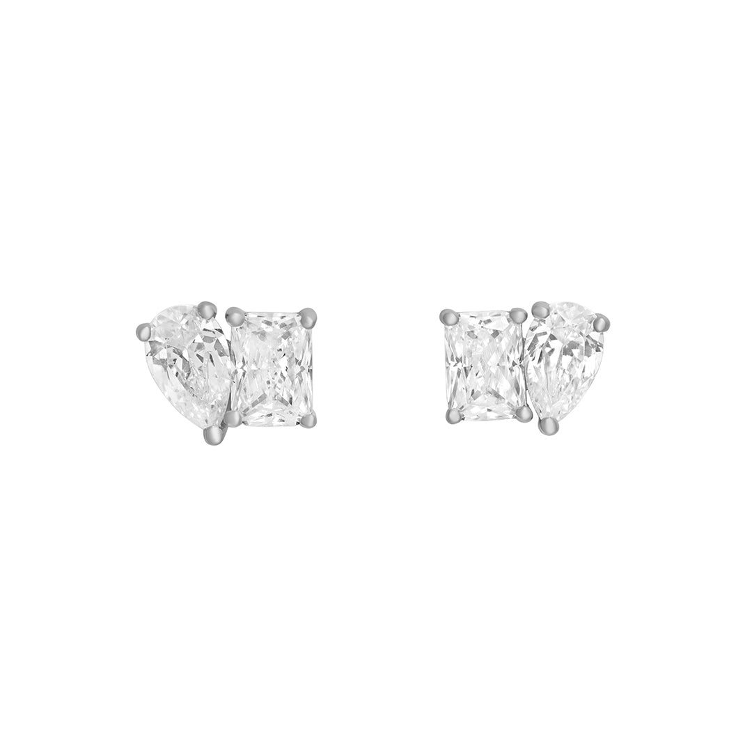 sterling silver amante stud earrings