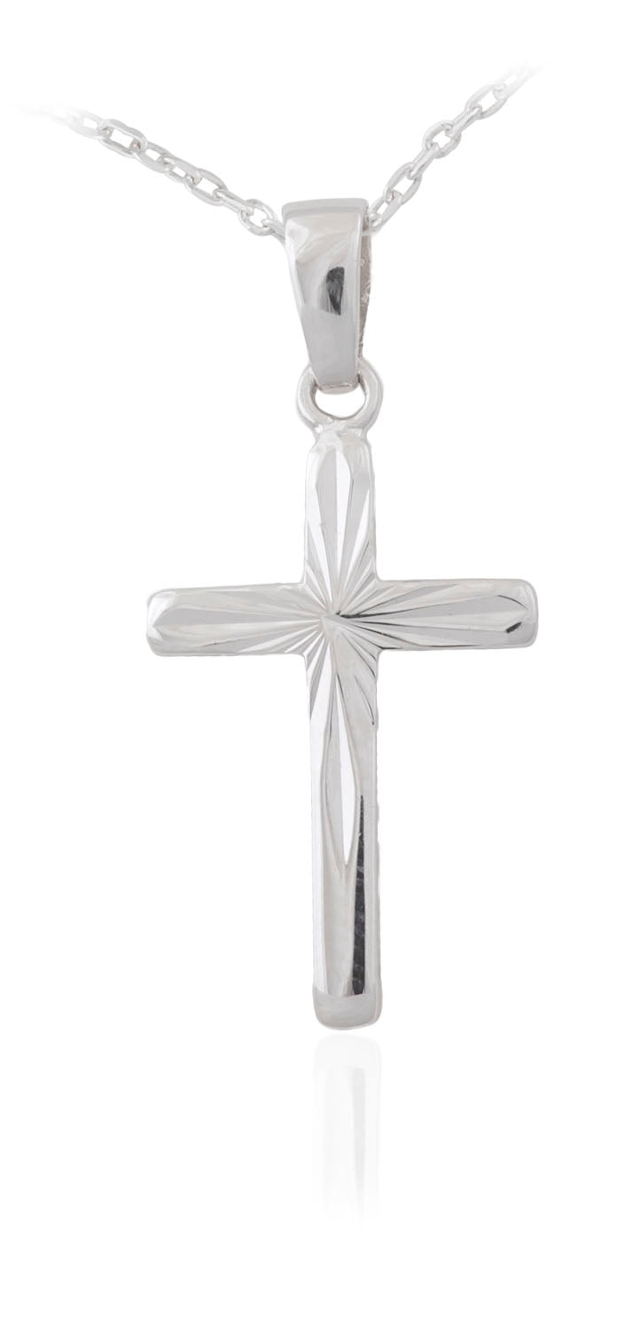 Silver Medium Fancy Cross