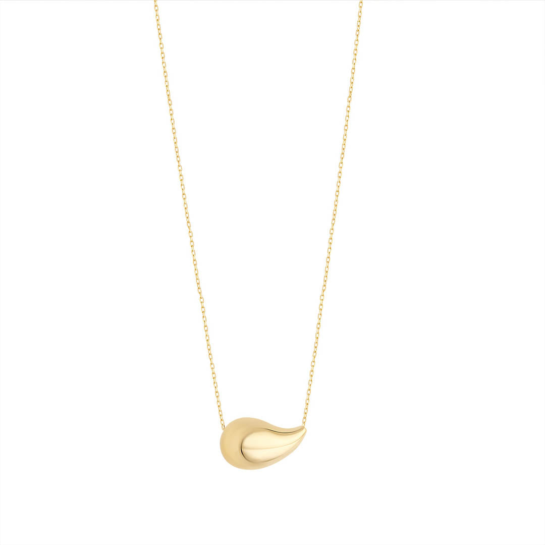 gold teardrop necklace