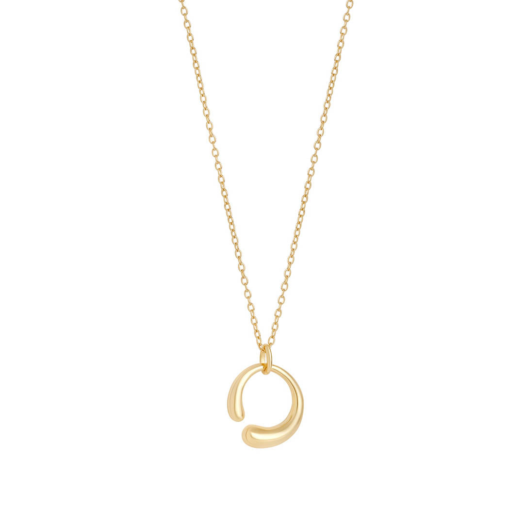 gold horn necklace