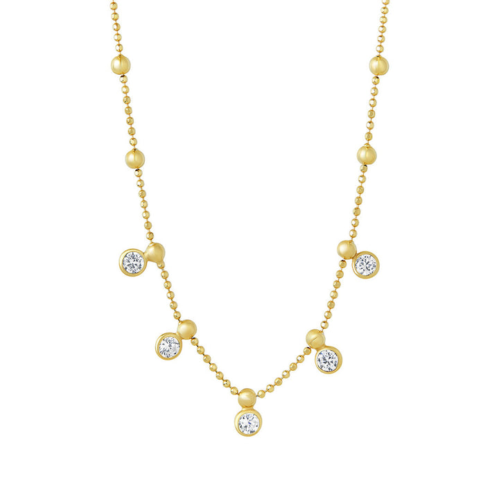 gold plated charm necklace