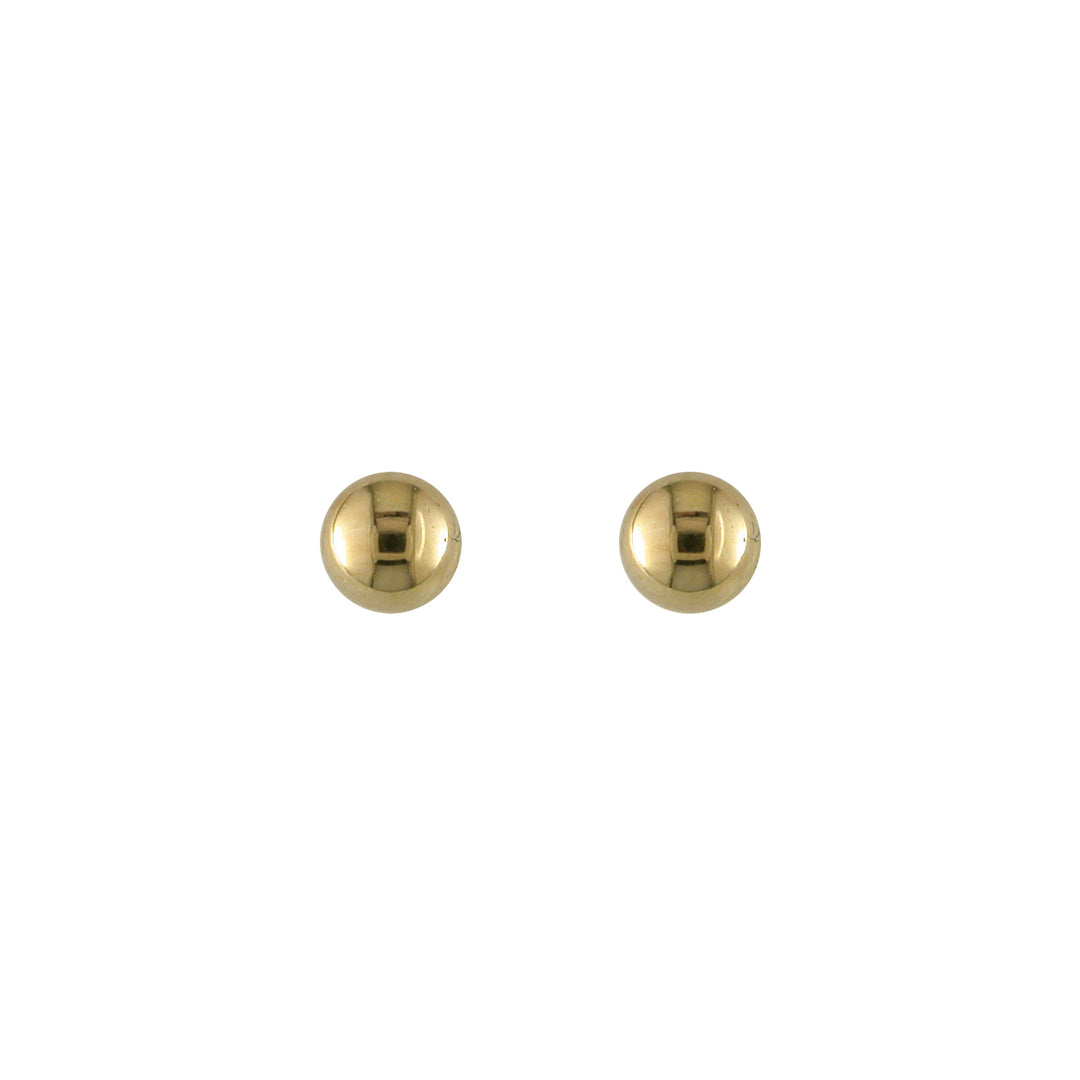 Gold Ball 4mm Stud Earrings