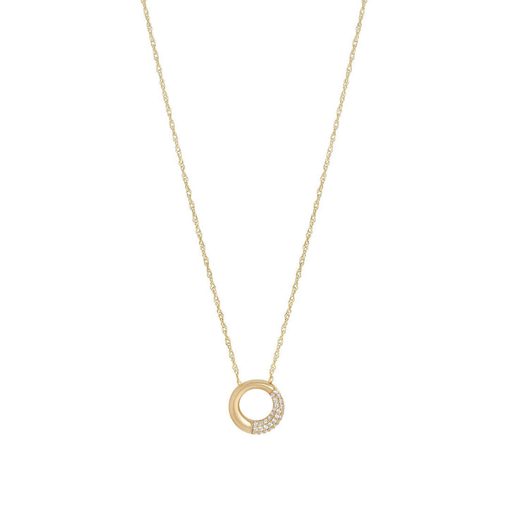 gold circle necklace