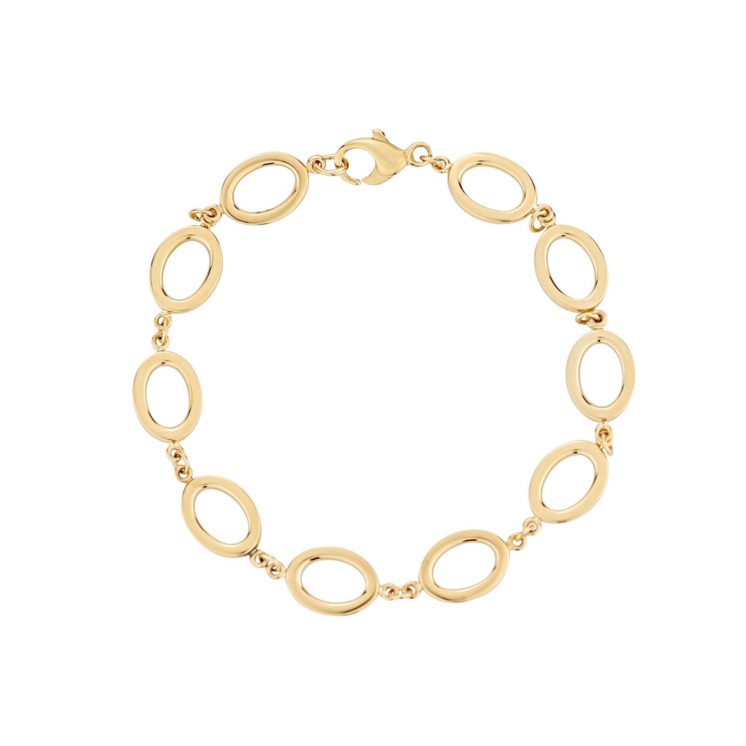 9ct Gold oval link bracelet