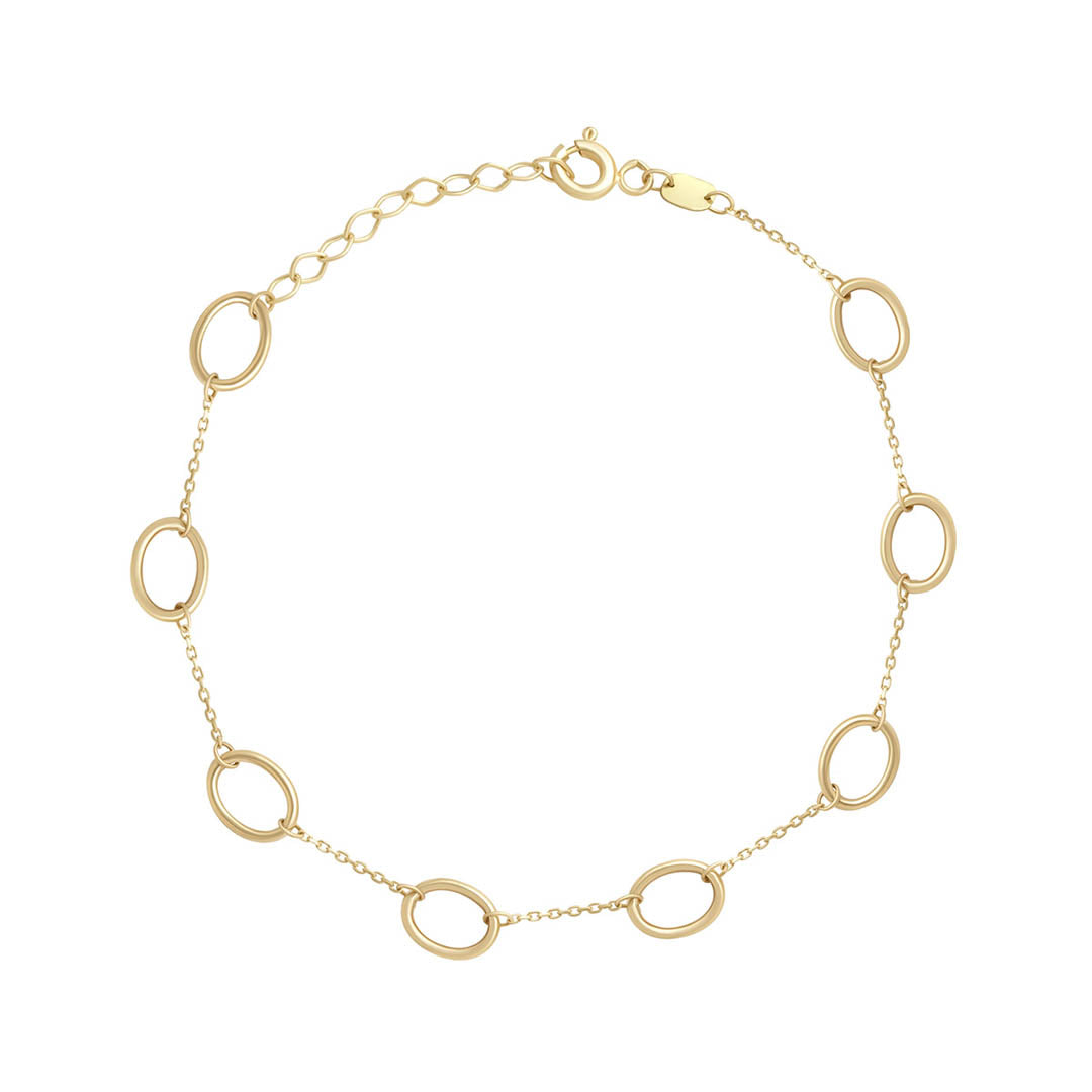 gold link bracelet