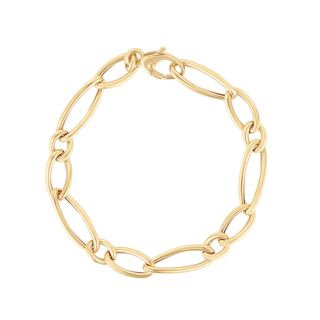 gold figaro bracelet