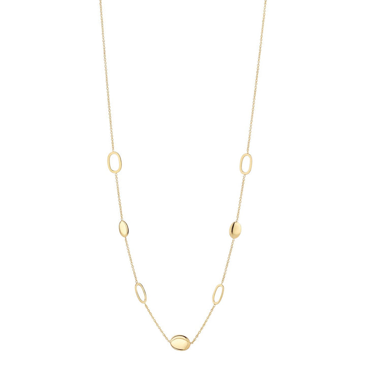 Gold Oval Link Chain Necklace