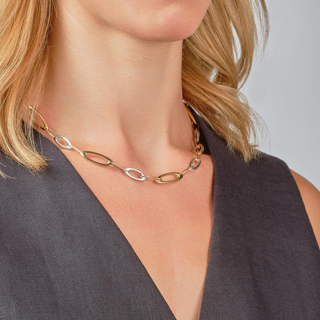 Gold Paperclip Link Necklace