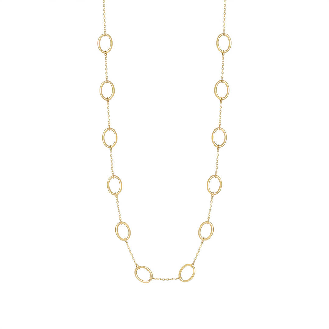 gold link necklace