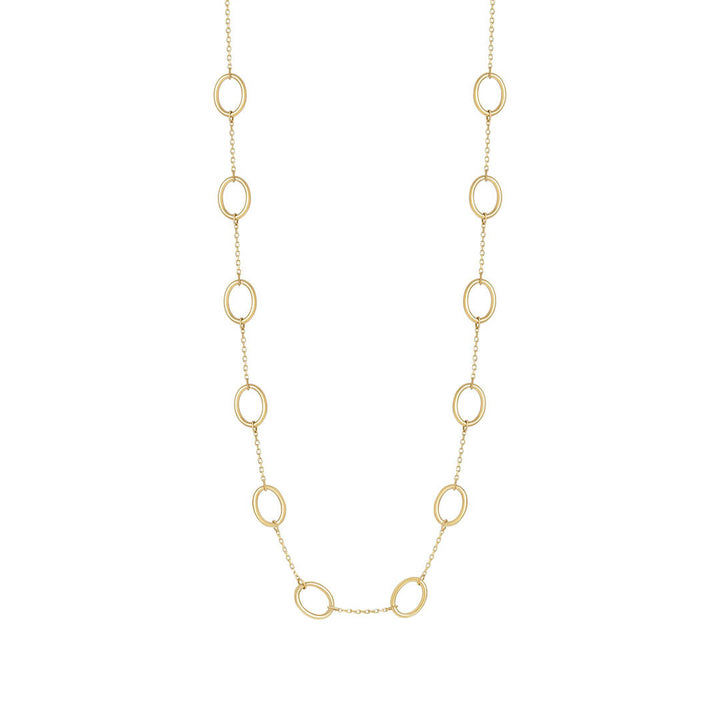 gold link necklace