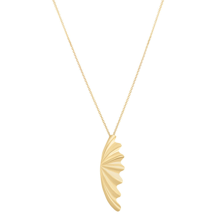 gold leaf necklace