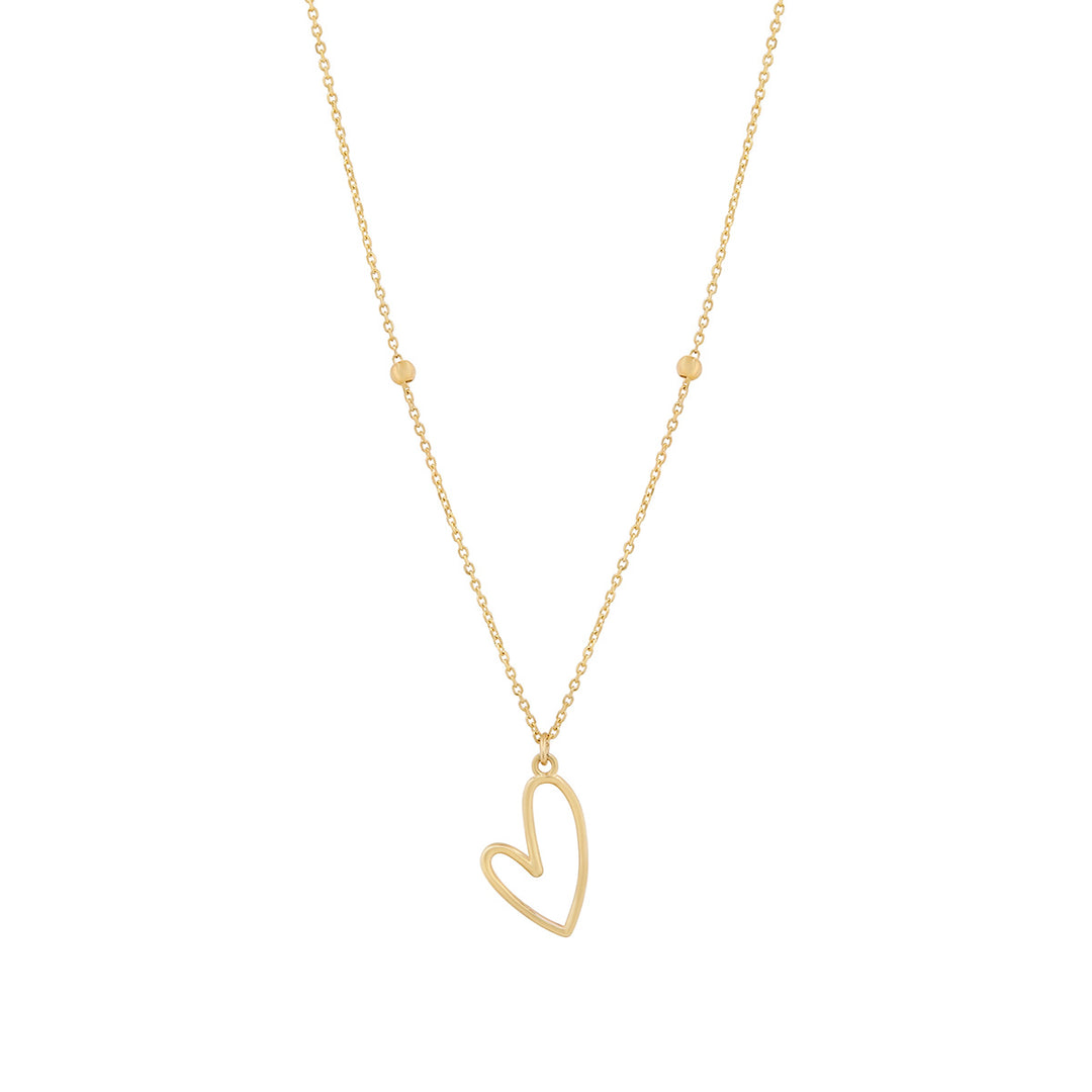 gold heart necklace