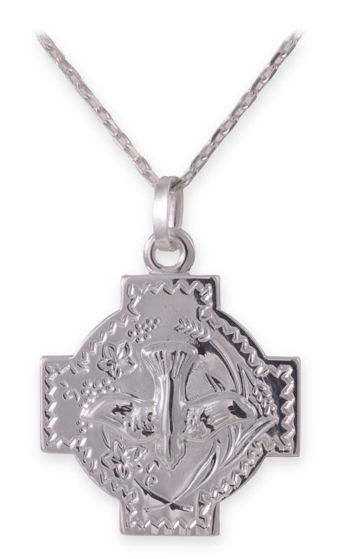 Silver Dove Confirmation Medal
