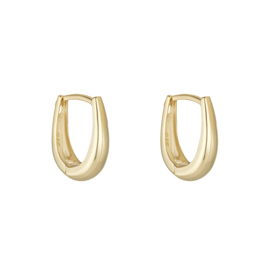 9ct gold huggie earrings