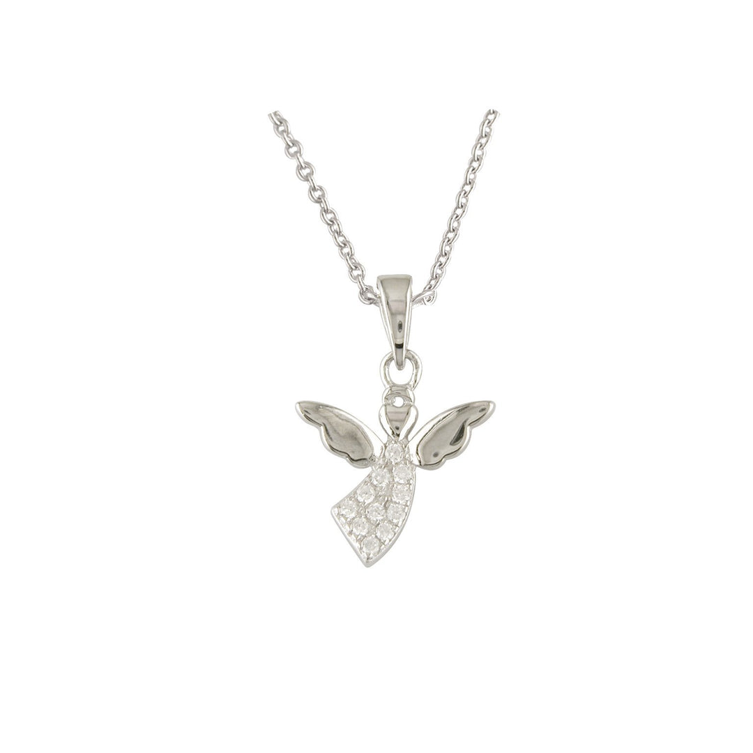 Silver Flying Angel Pendant