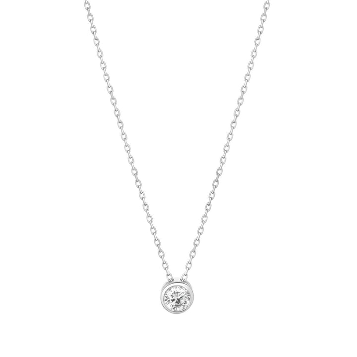 sterling silver cz necklace