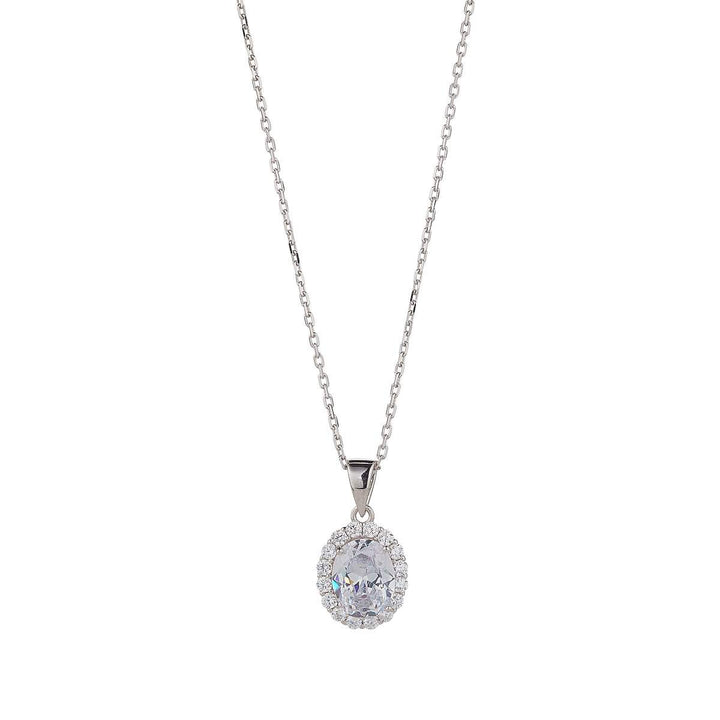 sterling silver cz necklace