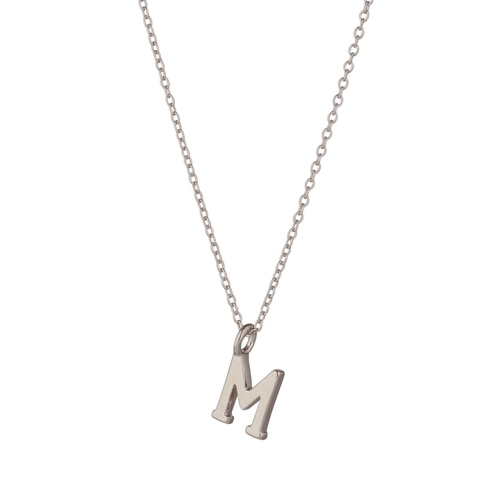 sterling silver initial pendant