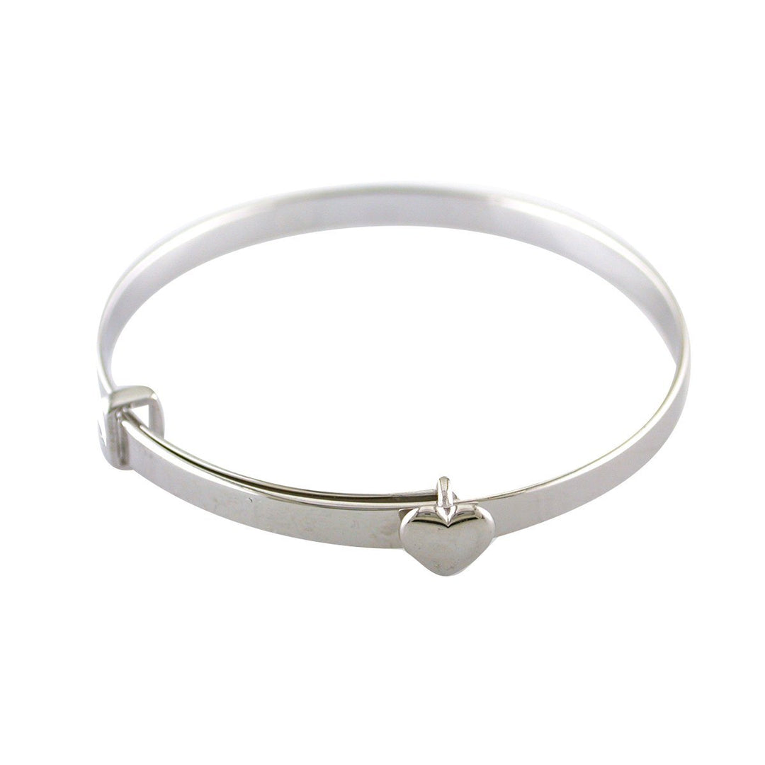 simple design sterling silver bangle bracelet 