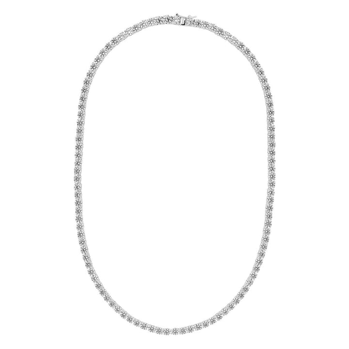 sterling silver tennis necklace