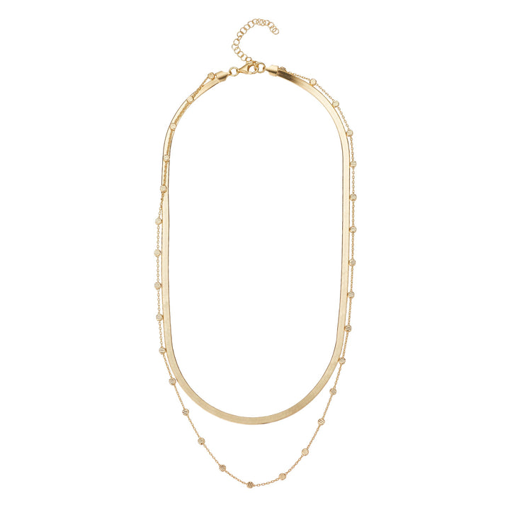 Layered Double Chain Necklet