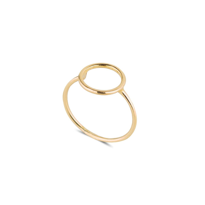 Gold Open Circle Ring