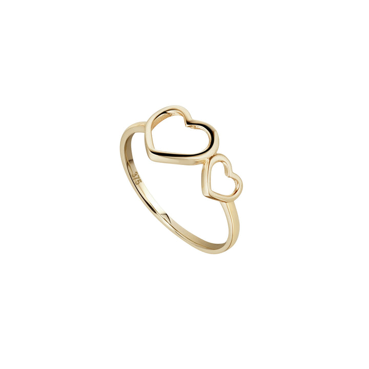 9ct gold heart ring