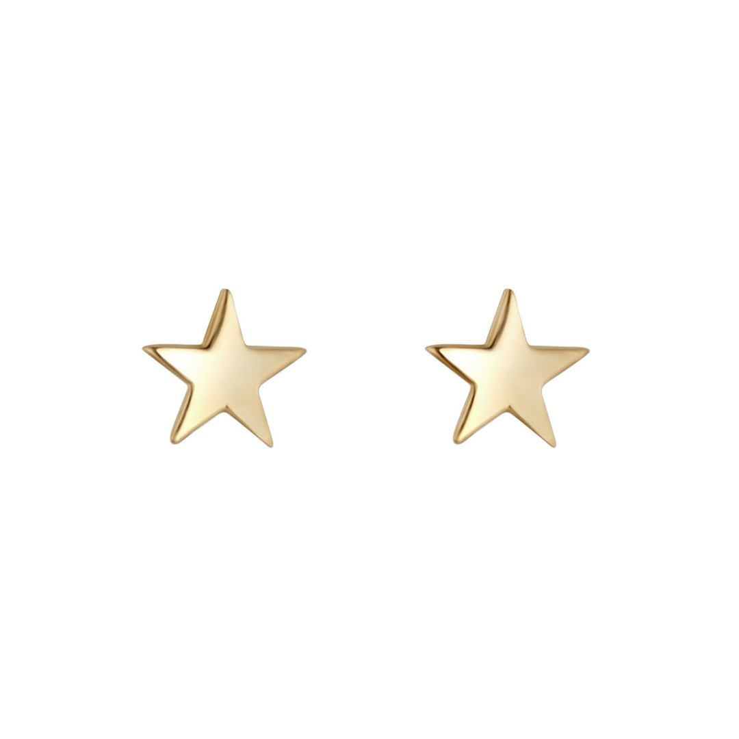 Gold Star Stud Earring
