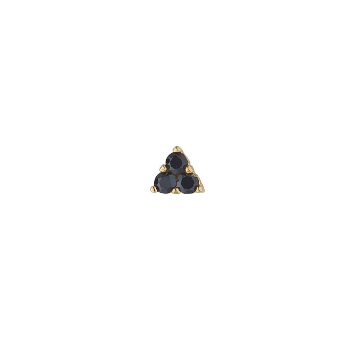 Gold Black Cubic Trinity Piercing