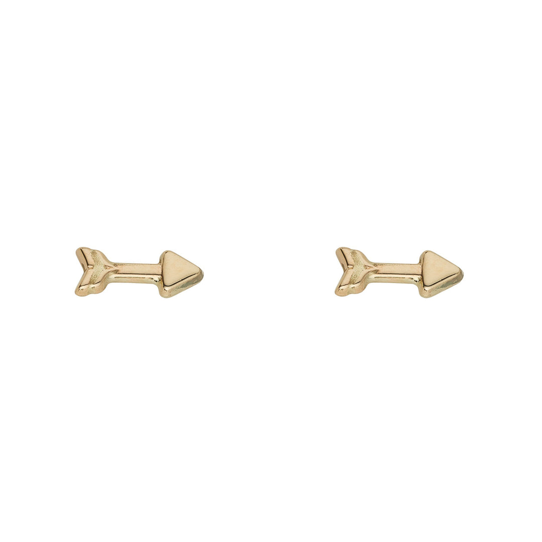 Gold Arrow Stud Earring