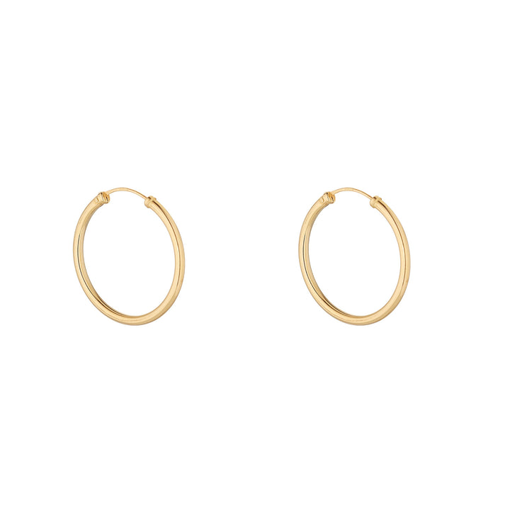 9ct gold hoop earrings