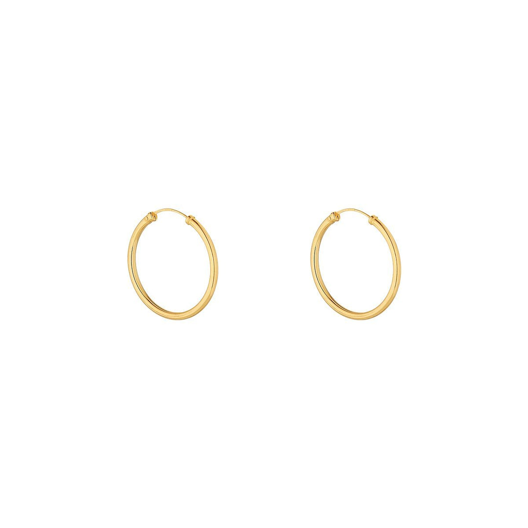 9ct gold hoop earrings