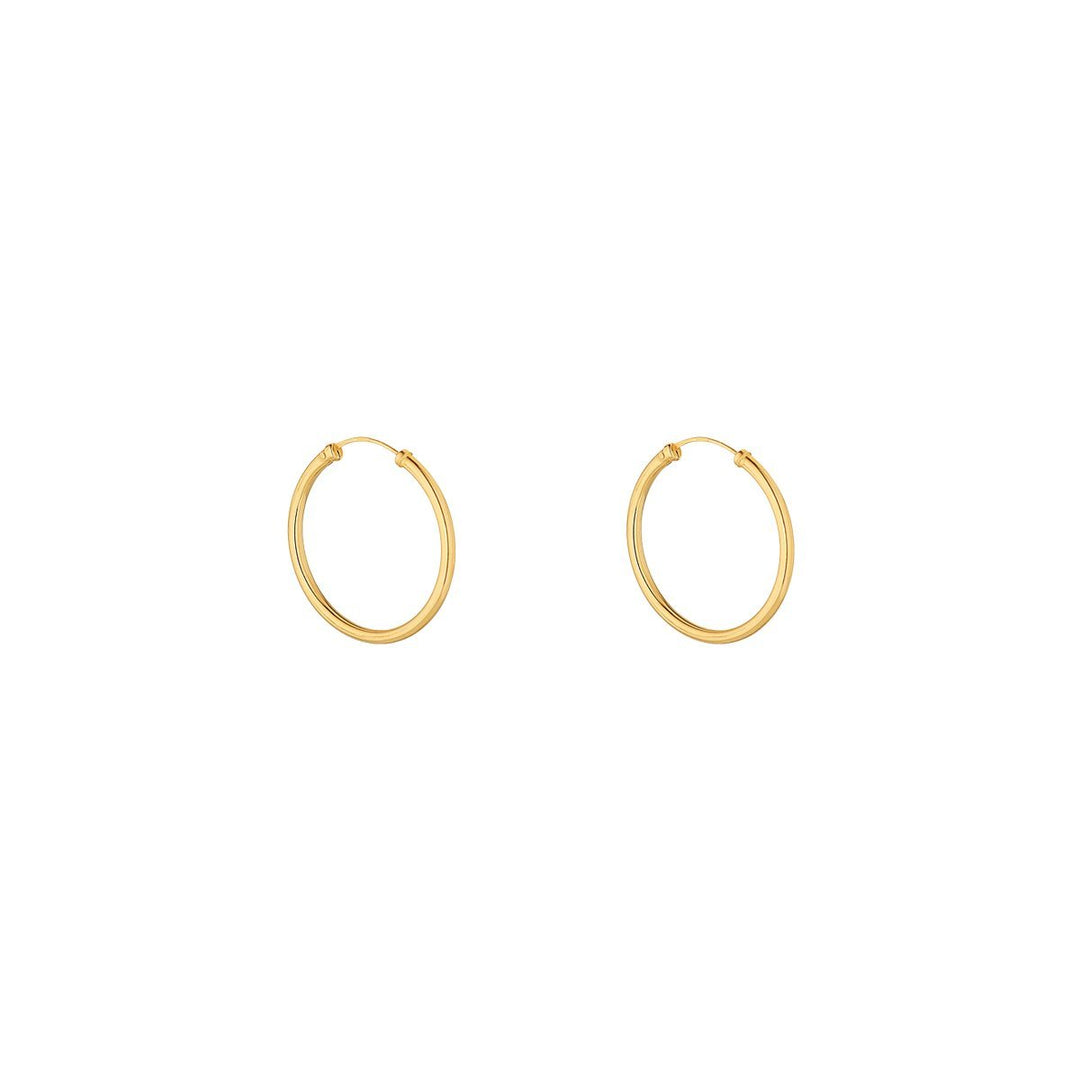9ct gold hoop earrings