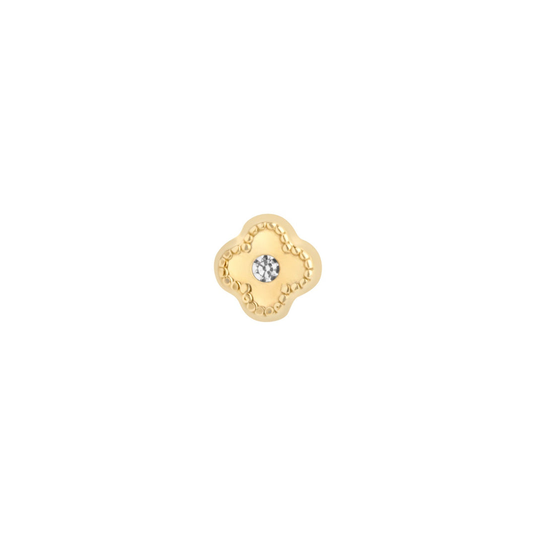 Gold CZ Flower Piercing